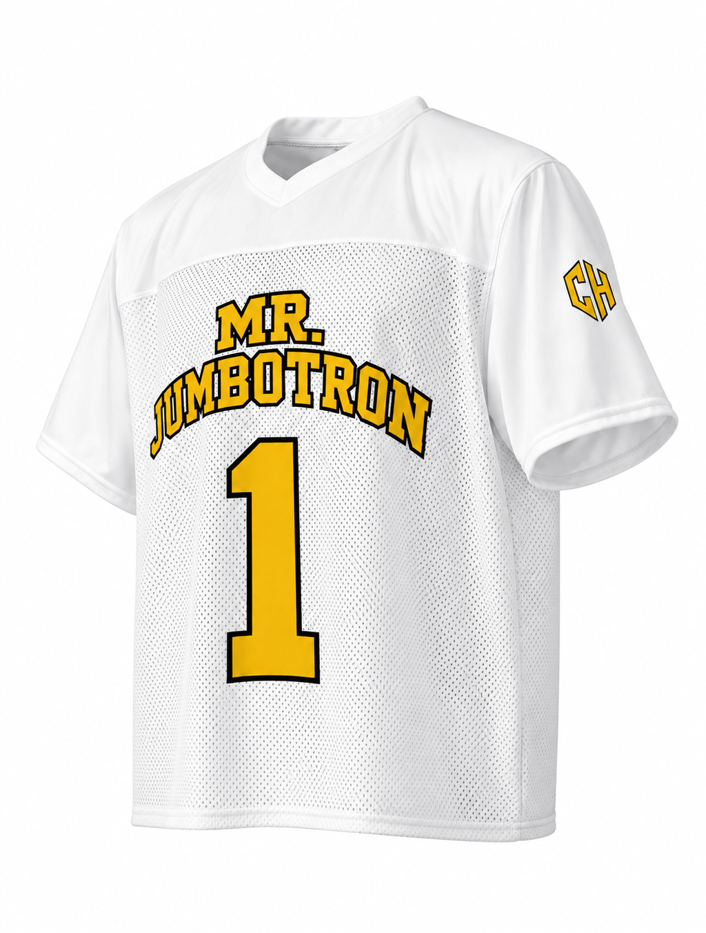 White Mr. Jumbotron No. 1 Jersey