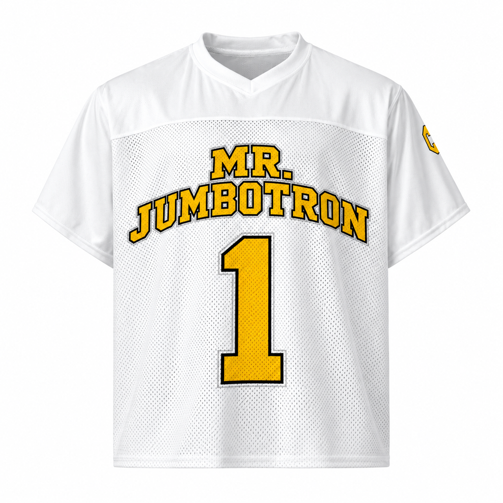 White Mr. Jumbotron No. 1 Jersey